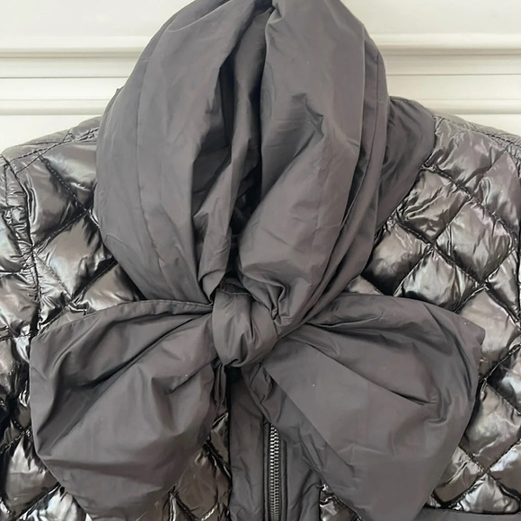 Moncler BAIEL Black Women Quilted Coat Jacket  Small made in Italy - with flaws - Picture 3 of 17